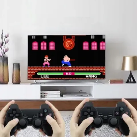 KONSOLA BEZPRZEWODOWA GRA RETRO +2 PADY 20000 GIER prezenty dla dzieci 64G