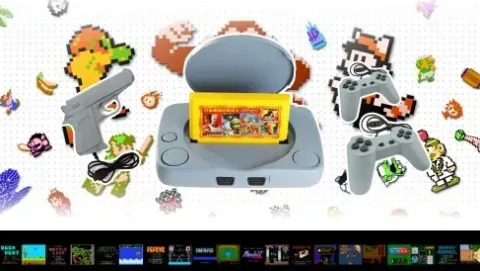 KONSOLA DO GIER 8-BITOWA KLASYCZNA TELEWIZYJNA TV W STYLU RETRO SUPER GAME