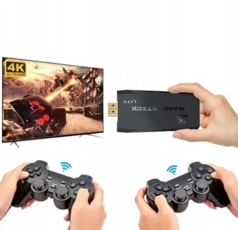 KONSOLA HDMI GAME BOX EMULATOR TV + 2 KONTROLERY POD TELEWIZOR DLA DZIECI