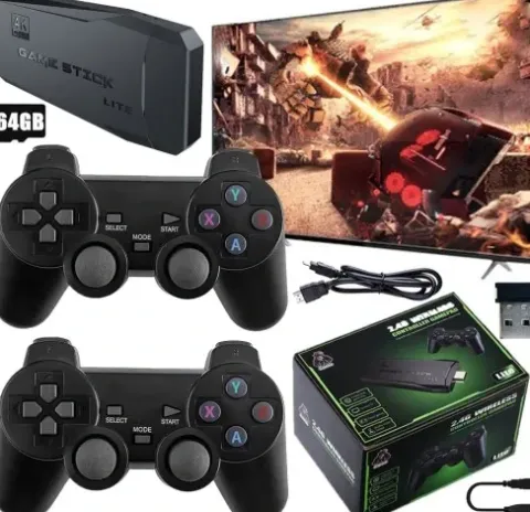 KONSOLA HDMI GAME BOX EMULATOR TV + 2 KONTROLERY POD TELEWIZOR DLA DZIECI