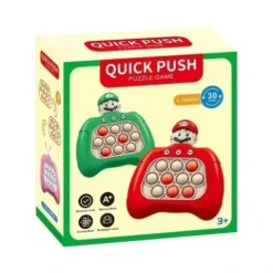 KONSOLA POP IT SUPER MARIO GRA ELEKTRONICZNA ANTYSTRESOWA 30 POZIOMÓW