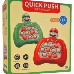 KONSOLA POP IT SUPER MARIO GRA ELEKTRONICZNA ANTYSTRESOWA 30 POZIOMÓW