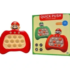 KONSOLA POP IT SUPER MARIO GRA ELEKTRONICZNA ANTYSTRESOWA 30 POZIOMÓW