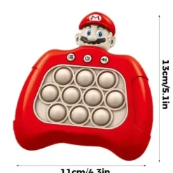 KONSOLA POP IT SUPER MARIO GRA ELEKTRONICZNA ANTYSTRESOWA 30 POZIOMÓW