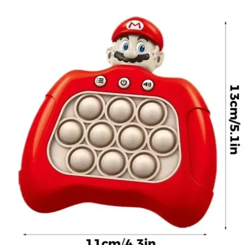 KONSOLA POP IT SUPER MARIO GRA ELEKTRONICZNA ANTYSTRESOWA 30 POZIOMÓW