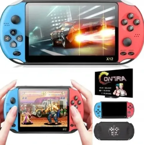 KONSOLA PRZENOŚNA DO GIER X12 RETRO DUŻO GIER 5.1" prezenty dla dzieci
