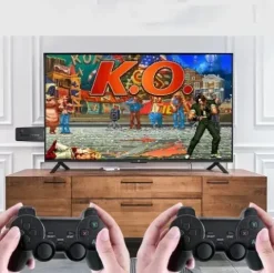 KONSOLA RETRO GRA TELEWIZYJNA BEZPRZEWODOWE 2 PADY 10000 GIER EMULATOR