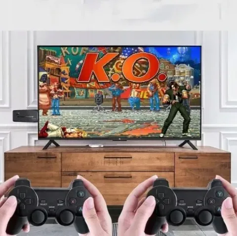 KONSOLA RETRO GRA TELEWIZYJNA BEZPRZEWODOWE 2 PADY 20000+ GIER EMULATOR