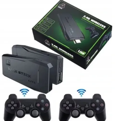 KONSOLA RETRO GRA TELEWIZYJNA BEZPRZEWODOWA HDMI +2PADY TV WIFI +20000 GIER