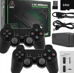 KONSOLA RETRO GRA TELEWIZYJNA BEZPRZEWODOWA HDMI +2PADY TV WIFI +20000 GIER