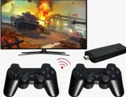 KONSOLA RETRO GRA TELEWIZYJNA BEZPRZEWODOWA HDMI +2PADY TV WIFI +20000 GIER