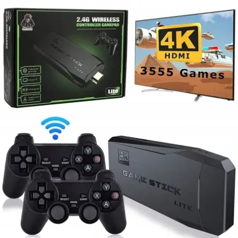 KONSOLA RETRO GRA TELEWIZYJNA BEZPRZEWODOWA HDMI +2PADY TV WIFI +20000 GIER