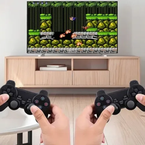 KONSOLA RETRO GRA TELEWIZYJNA BEZPRZEWODOWA HDMI +2PADY TV WIFI +20000 GIER