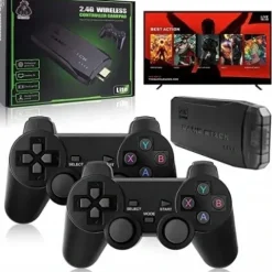 KONSOLA RETRO GRA TELEWIZYJNA BEZPRZEWODOWA HDMI +2PADY TV WIFI +20000 GIER