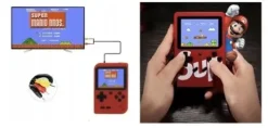 Konsola Retro Mini 400 Gier, przenośna + PAD