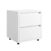 Kontenerek 2 Szuflady 2SZ 50 cm Biały FLAT LOFT MX - 2 Kolory