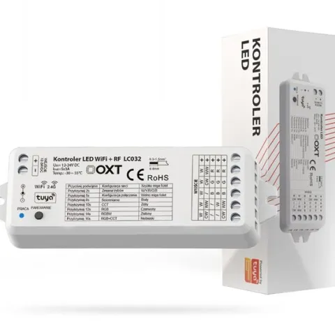 Kontroler LED RGBW+CCT WIFI + RF SD TUYA OXT