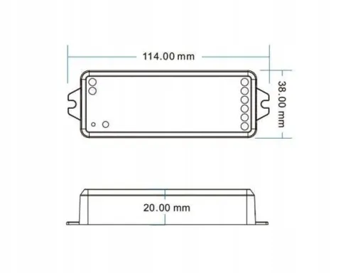Kontroler LED RGBW+CCT WIFI + RF SD TUYA OXT
