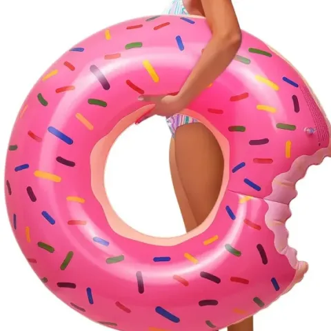 Koło do pływania dmuchane duże materac do wody basenu donut kółko 120cm xxl