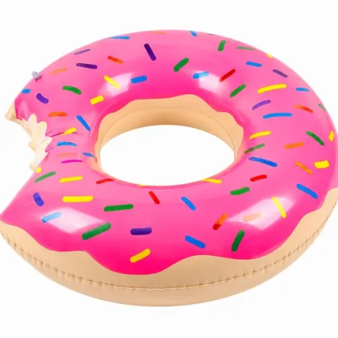 Koło do pływania dmuchane duże materac do wody basenu donut kółko 120cm xxl