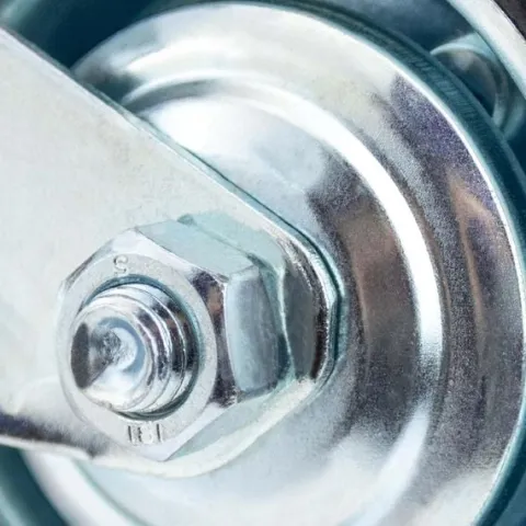 Koło Kółko Do Wózka Obrotowe Skrętne Gumowe 3" 75mm Na Płytce