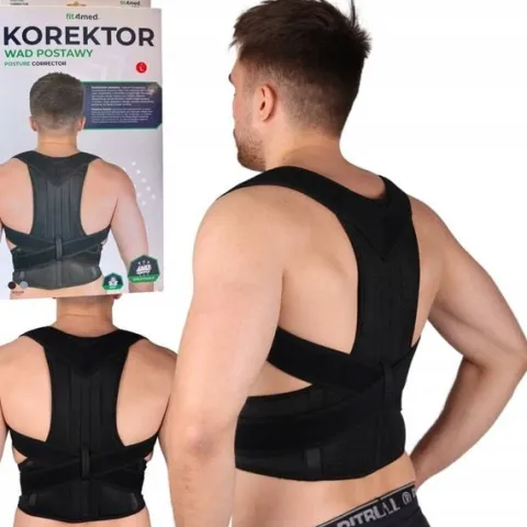 Korektor wad postawy kręgosłupa prostotrzymacz ortopedyczny proste plecy M