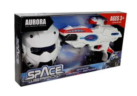 Kosmiczny Pistolet Laserowy z Maską Space