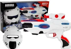 Kosmiczny Pistolet Laserowy z Maską Space