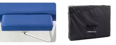 ŁÓŻKO STÓŁ DO MASAŻU SKŁADANY ALUMINIOWY 3 SEGMENTY ADELE PIANKA 5CM HABYS