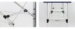 ŁÓŻKO STÓŁ DO MASAŻU SKŁADANY ALUMINIOWY 3 SEGMENTY ADELE PIANKA 5CM HABYS