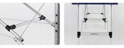 ŁÓŻKO STÓŁ DO MASAŻU SKŁADANY ALUMINIOWY 3 SEGMENTY ADELE PIANKA 5CM HABYS