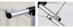 ŁÓŻKO STÓŁ DO MASAŻU SKŁADANY ALUMINIOWY 3 SEGMENTY ADELE PIANKA 5CM HABYS