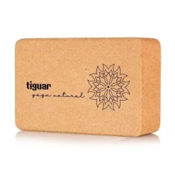 Kostka do jogi z korka natural tiguar