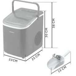 Kostkarka do lodu 1.1L/12kg Berdsen BD-420 czarna