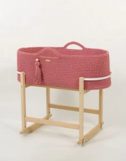 Kosz Mojżesza BOHO Handmade z kołyską - blossom