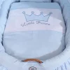 Kosz Mojżesza wiklinowy ze składaną budką- Little Prince niebieski