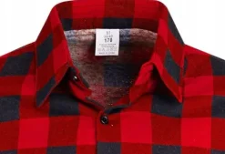 KOSZULA FLANELOWA CASUAL W KRATE MĘSKA 100% BAWEŁNA r. L