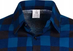 KOSZULA FLANELOWA CASUAL W KRATE MĘSKA 100% BAWEŁNA r. XL