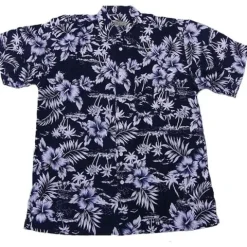 KOSZULA HAWAJSKA T-SHIRT HAWAJSKI KWIATY PAPUGI L