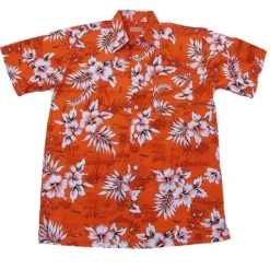 KOSZULA HAWAJSKA T-SHIRT HAWAJSKI KWIATY PAPUGI L