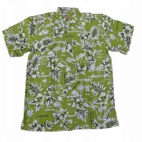 KOSZULA HAWAJSKA T-SHIRT HAWAJSKI KWIATY PAPUGI L