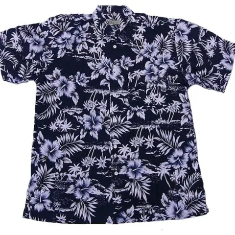KOSZULA HAWAJSKA T-SHIRT HAWAJSKI KWIATY PAPUGIXXL