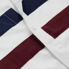 KOSZULA MĘSKA ZE STÓJKĄ W PASKI BIAŁA CASUAL SHEIN XL