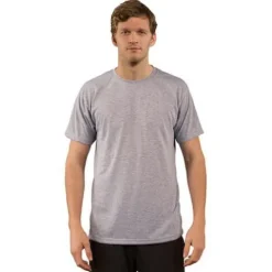 Koszulka Basic z krótkim rękawem do sublimacji - Ash Heather S