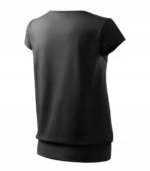 Koszulka bluzka damska t-shirt CITY czarny XL