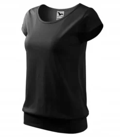 Koszulka bluzka damska t-shirt CITY czarny XL