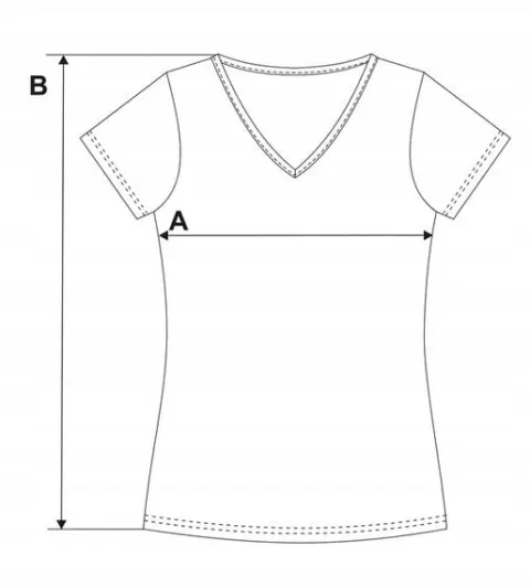 Koszulka damska bawełniana krótki rękaw okrągły dekolt MORAJ T-SHIRT - M
