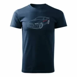 Koszulka motoryzacyjna z Fordem Mustangiem Ford Mustang Shelby GT F35 męska czarna REGULAR M
