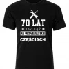 Koszulka męska czarna na 70 -te urodziny 70 lat
