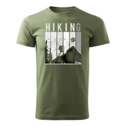 Koszulka outdoor w góry dla turysty namiot Tatry trekkingowa męska khaki REGULAR S